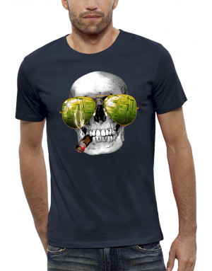 T-shirt 3D animé CRÂNE LAS VEGAS