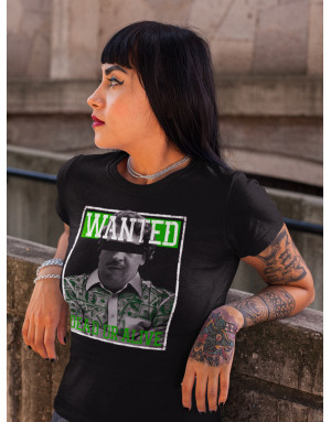 T-shirt femme WANTED PABLO ESCOBAR