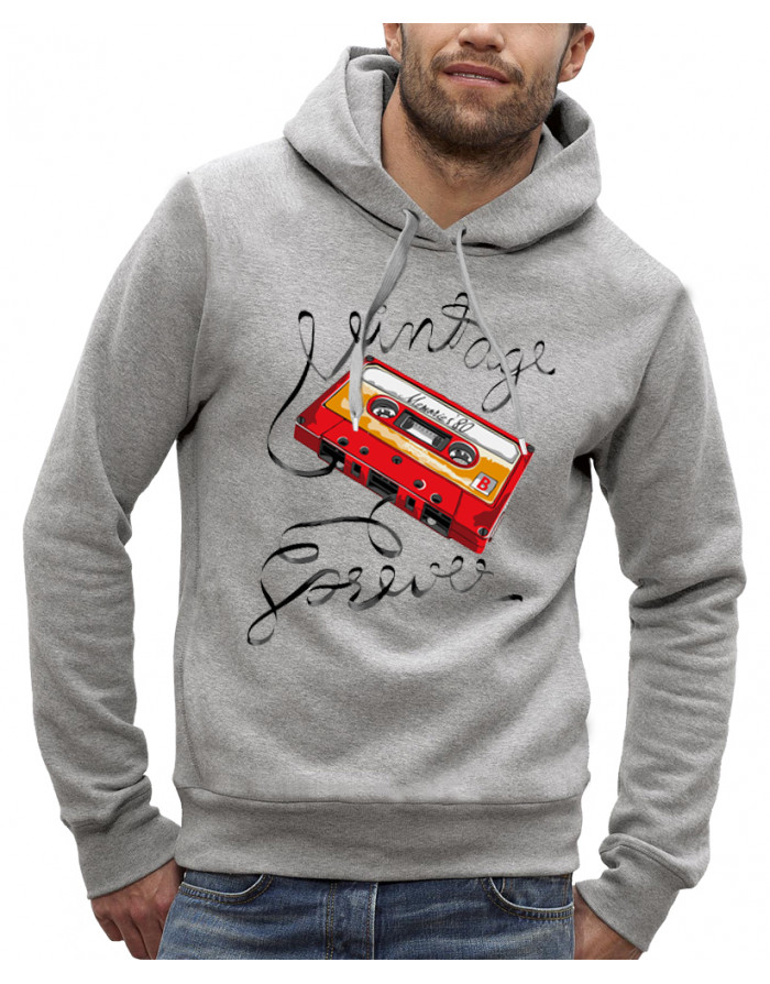 Sweat homme CASSETTE AUDIO VINTAGE FOR EVER