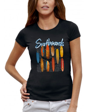 T-shirt femme SURFBOARDS