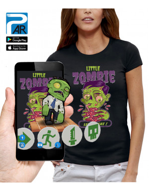 T-shirt 3D animé LITTLE ZOMBIE