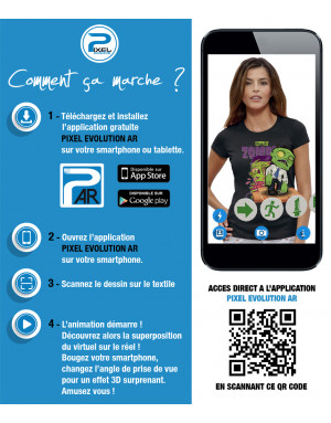 T-shirt 3D animé LITTLE ZOMBIE