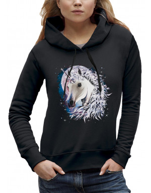 Sweat femme LICORNE DANS L'ESPACE