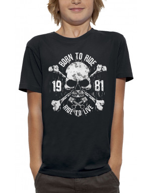 T-shirt enfant BORN TO RIDE - RIDE TO LIVE