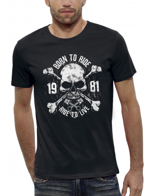 T-shirt homme BORN TO RIDE - RIDE TO LIVE