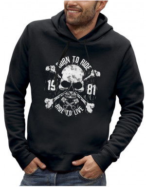 Sweat homme BORN TO RIDE - RIDE TO LIVE