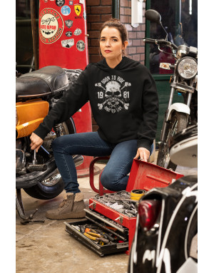 Sweat femme BORN TO RIDE - RIDE TO LIVE