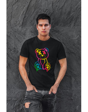 T-shirt homme OURS FLUORESCENT