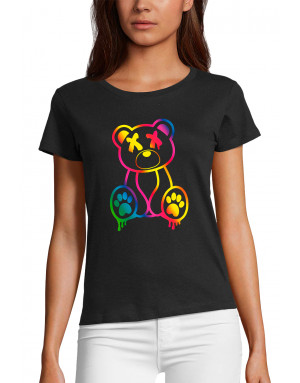 T-shirt Femme OURS FLUORESCENT
