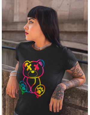 T-shirt Femme OURS FLUORESCENT