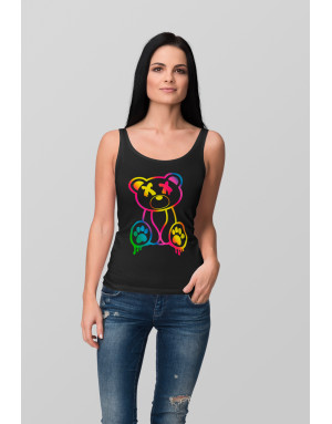 Débardeur femme OURS FLUORESCENT