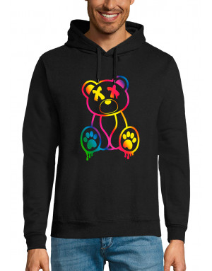 Sweat homme OURS FLUORESCENT