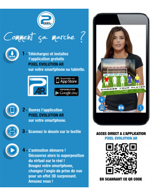 T-shirt 3D animé FOOTBALL