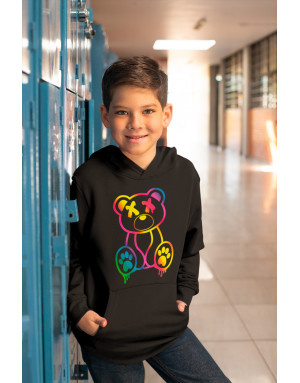 Sweat enfant OURS FLUORESCENT