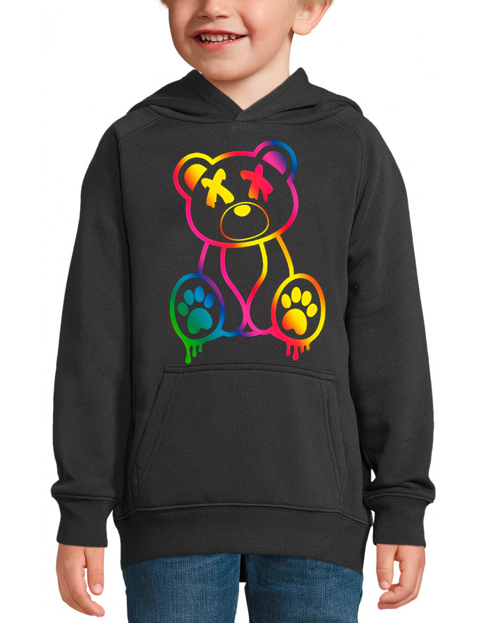 Sweat enfant OURS FLUORESCENT