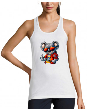 Débardeur femme KOALA AVEC DES LUNETTES DE SOLEIL