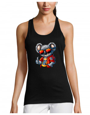 Débardeur femme KOALA AVEC DES LUNETTES DE SOLEIL