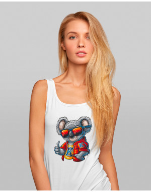 Débardeur femme KOALA AVEC DES LUNETTES DE SOLEIL