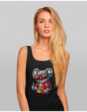 Débardeur femme KOALA AVEC DES LUNETTES DE SOLEIL
