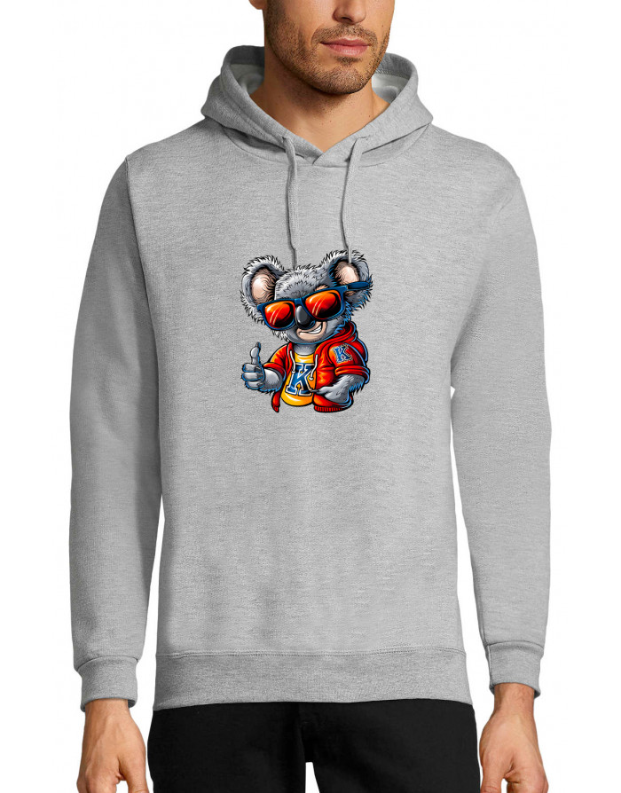 Sweat homme KOALA AVEC DES LUNETTES DE SOLEIL