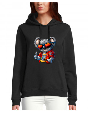 Sweat femme KOALA AVEC DES LUNETTES DE SOLEIL