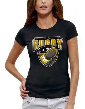 T-shirt 3D animé RUGBY