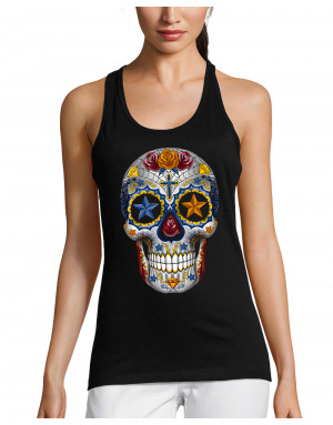 Débardeur femme CRÂNE MEXICAIN