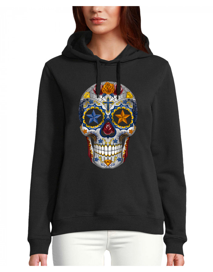 Sweat femme CRÂNE MEXICAIN