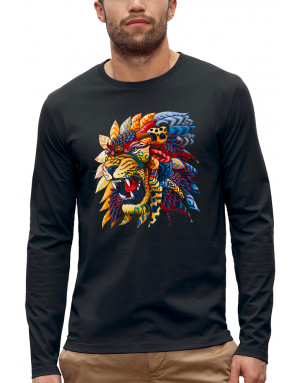 T-shirt LION MASQUE AFRICAIN - Manches longues