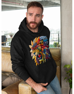 Sweat homme LION MASQUE AFRICAIN