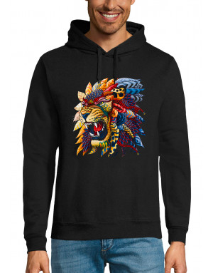 Sweat homme LION MASQUE AFRICAIN