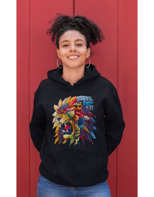 Sweat femme LION MASQUE AFRICAIN