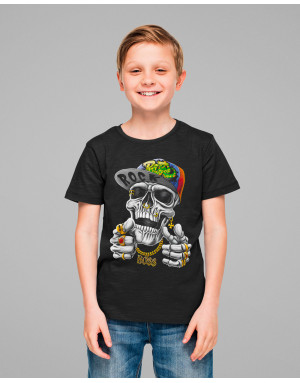 T-shirt enfant CRÂNE CASQUETTE HIP HOP ROCK