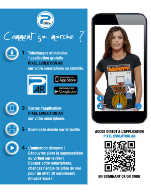 T-shirt 3D animé BASKETBALL