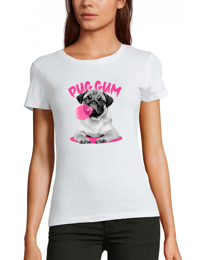 T-shirt Femme PUG GUM