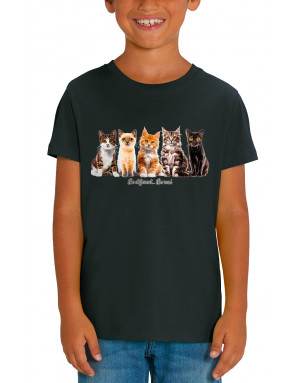 T-shirt enfant CHATS - BE DIFFERENT BE REEL