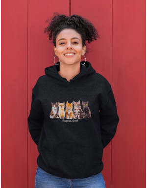 Sweat femme CHATS - BE DIFFERENT BE REEL