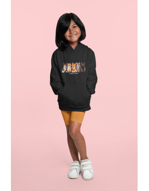 Sweat enfant CHATS - BE DIFFERENT BE REEL