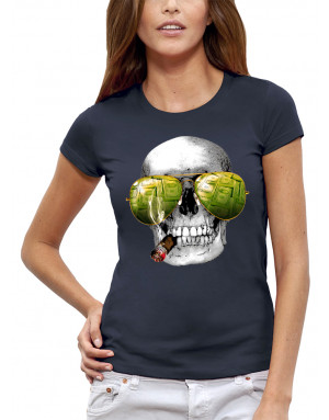 T-shirt 3D animé CRÂNE LAS VEGAS