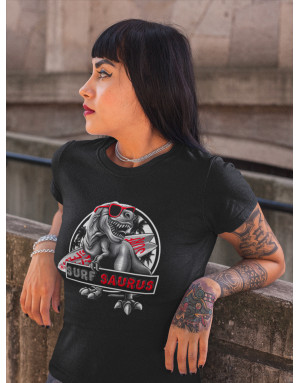 T-shirt Femme SURF SAURUS DINOSAURE