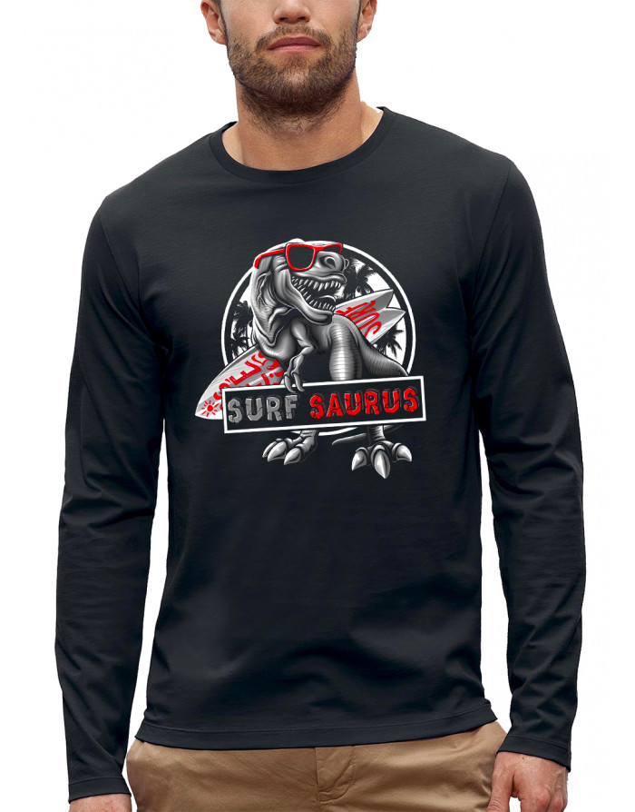 T-shirt SURF SAURUS DINOSAURE - Manches longues
