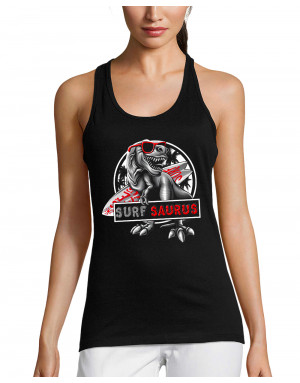 Débardeur femme SURF SAURUS DINOSAURE