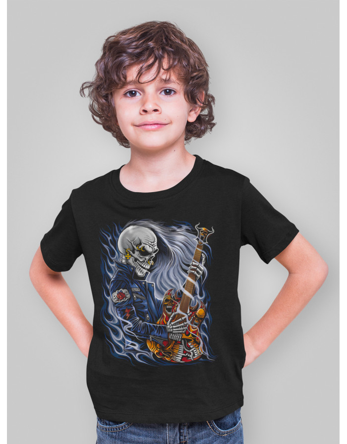 T-Shirt Guitariste Électrique Rock – Cadeau Musicien Guitare, Design Croquis Cool Pour Fans De Rock