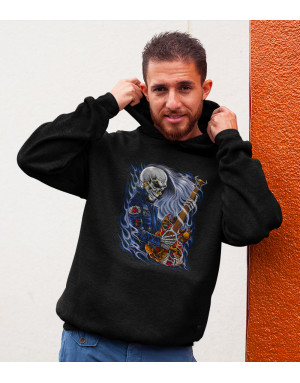 Sweat homme SQUELETTE GUITARISTE HARD ROCK