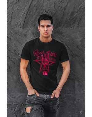 T-shirt homme ROCK STAR SIGNE DES CORNES