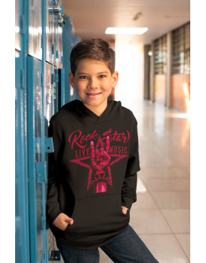 Sweat enfant ROCK STAR SIGNE DES CORNES
