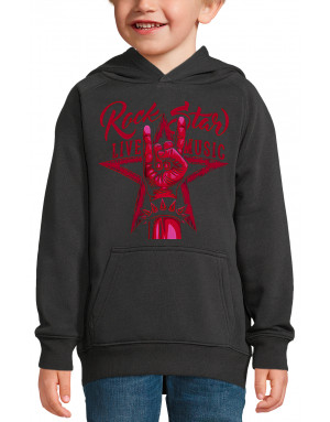 Sweat enfant ROCK STAR SIGNE DES CORNES