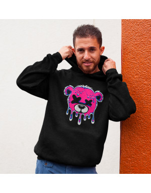 Sweat homme OURS ROSE