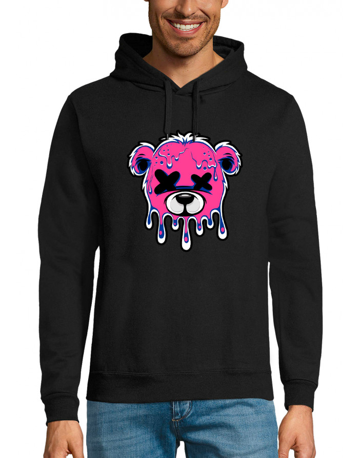 Sweat homme OURS ROSE