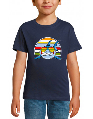 T-shirt enfant BÉBÉ REQUIN LUNETTES DE SOLEIL